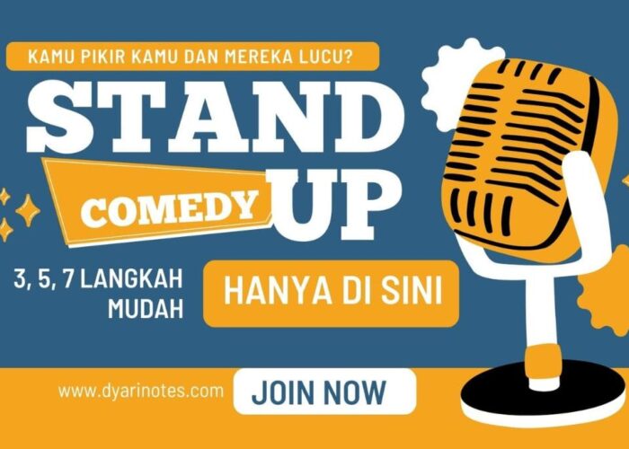 Menulis Stand-Up Comedy dalam 3,5,7 Langkah Mudah