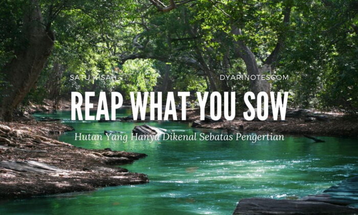 Hutan Yang Hanya Dikenal Sebatas Pengertian