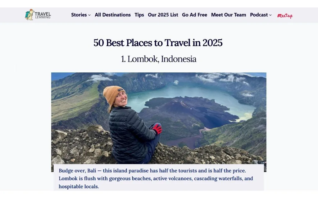 You are currently viewing Wow, Lombok Juaranya Destinasi Wisata Dunia Tahun 2025!