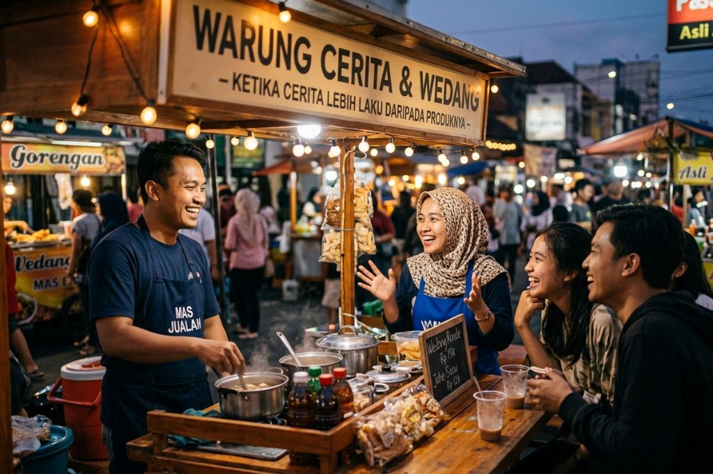 You are currently viewing Mas Mbak Jualan: Ketika Cerita Lebih Laku Daripada Produknya